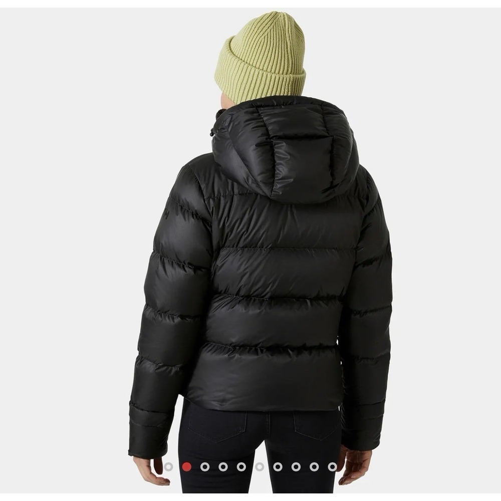 Helly Hansen Womens Essence Down Hooded Jacket Black Medium New 53818-990 *Logo* - Picture 11 of 13